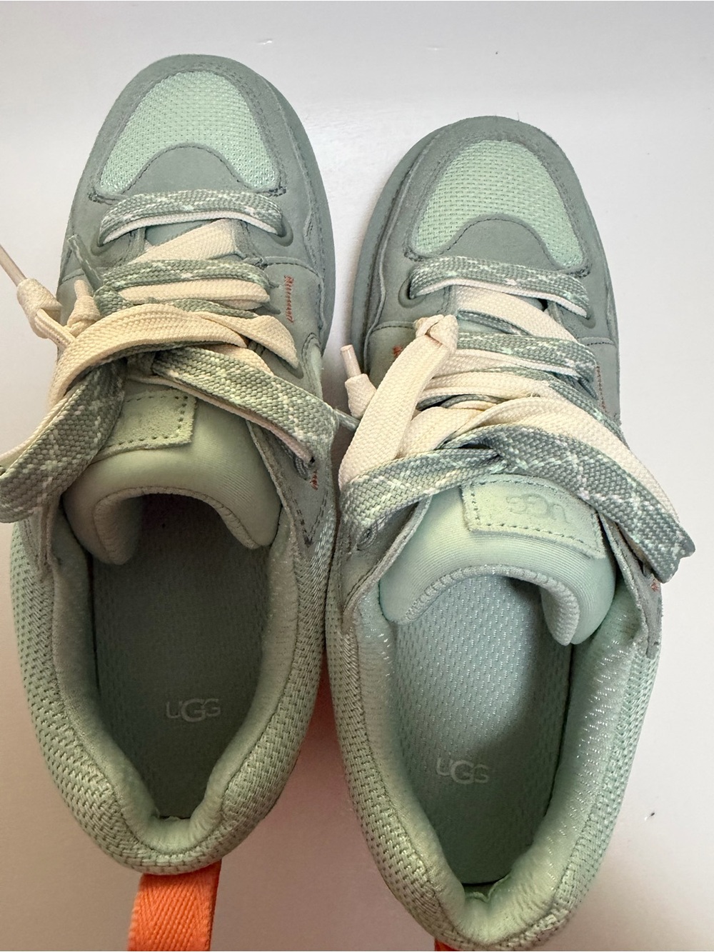 UGG Women's Mint Green & Cream Low-Top Sneakers - Picture 8 of 9